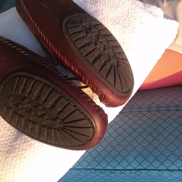 H.S.TRASK GENUINE HANDSEWN SLIP-ONS - SIZE 11 M - Picture 13 of 16